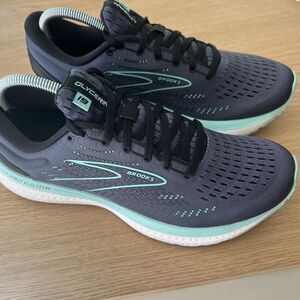 Brooks Glycerin 19 Women's Shoes Size 10.5 Blue Teal White Sneakers Excellent!